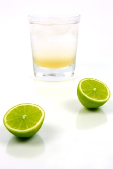 A glass of lemon lime and bitters