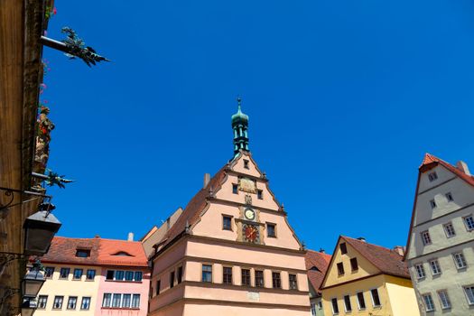 The market square in Rothenburg ob der Tauber, Bavaria.