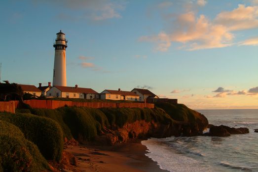 lighthouse at Peogon Point, california