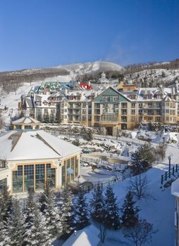 Mont Tremblant ski village in Quebec Canada