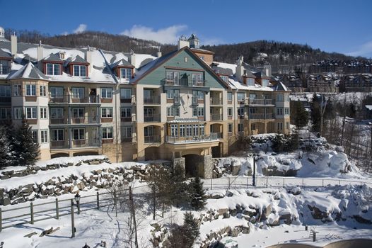 Mont Tremblant ski village in Quebec Canada