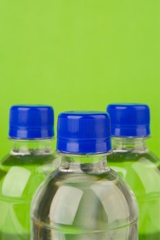 Bottles of bottled water isolated