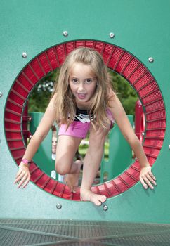 kids having summer fun outdoors at the park