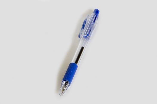blue pen isolated on background