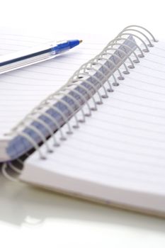 Office stationery isolated against a white background