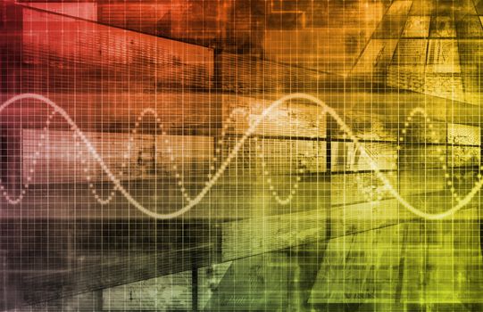 Futuristic Technology Data Flow as Art Abstract
