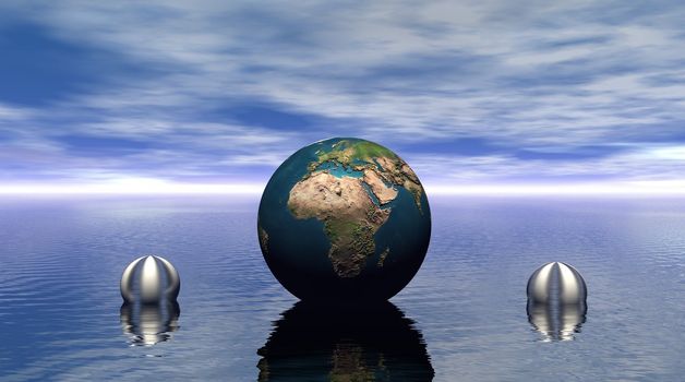 world and water