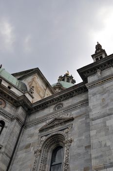 The renaissance dome of Como at Lake Como in Lombardy, Italy