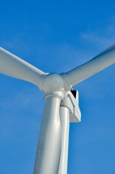 Indiana Wind Turbine in a blue sky 2