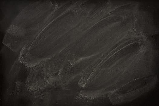 blank blackboard with chalk dust and strong smudge patterns