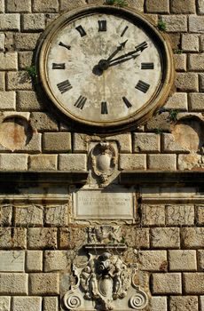 Old tower clock in Venetian style