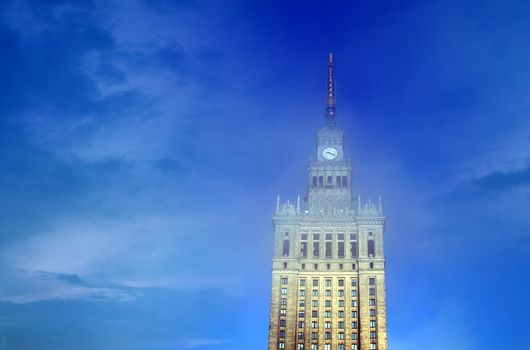 One of famous building in Warsaw - Poland