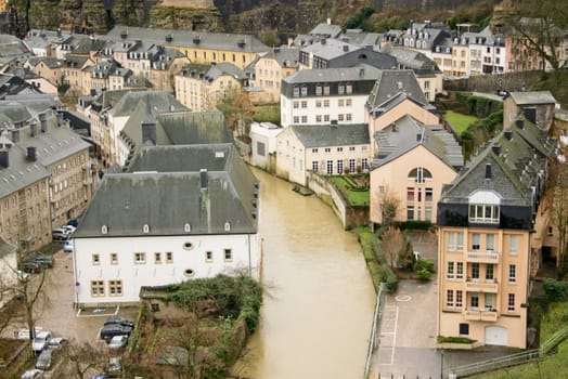 old town of Luxembourg in the heart of western Europe