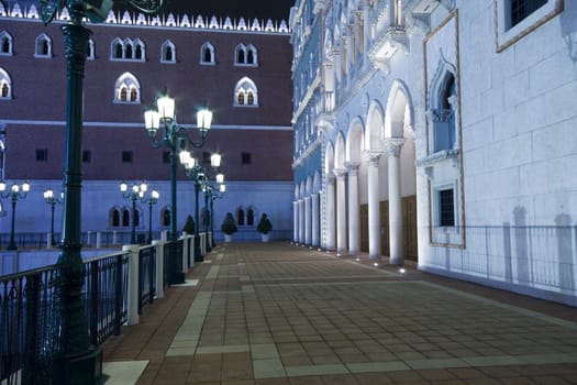 it is a street of europe style in macau