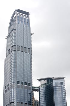 it is a block of modern building in hong kong
