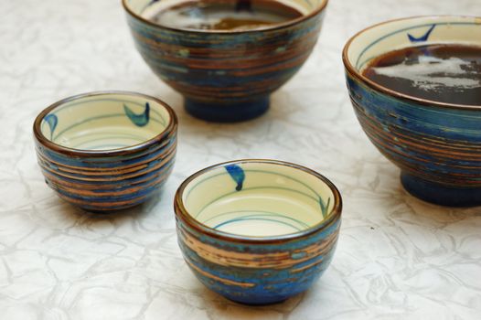 asian bowls - sake and soup