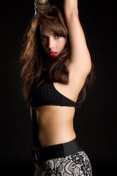 Sexy latina fashion model woman