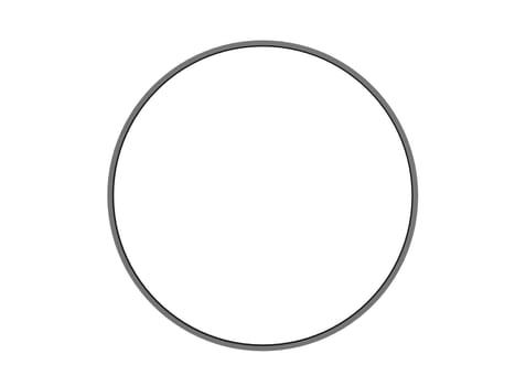 three dimensional circular frame