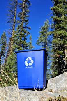 A recycle can and the concept of a clean environment