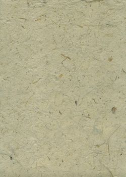 Detail of the surface of the handmade paper with remains of plants - natural product