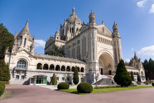 Basilica of Lisieux in Normandy, France