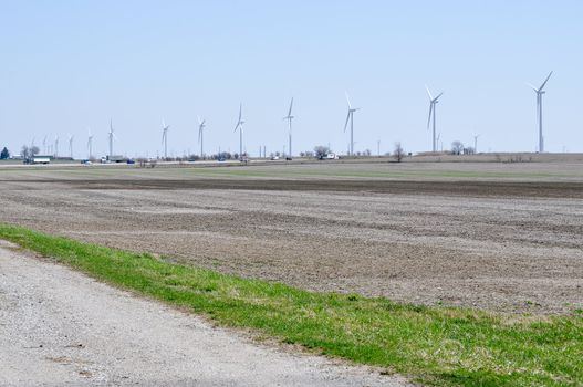 Row of Turbines