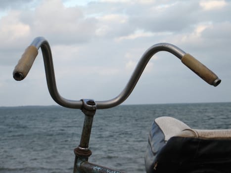 bicycle by the ocean