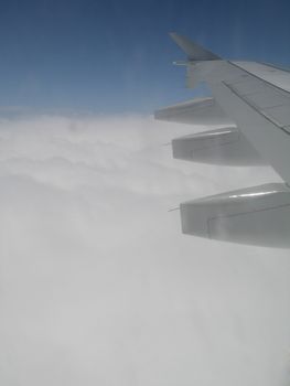 sky view from an airplane