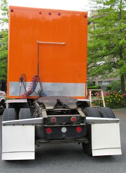 orange new and clean van