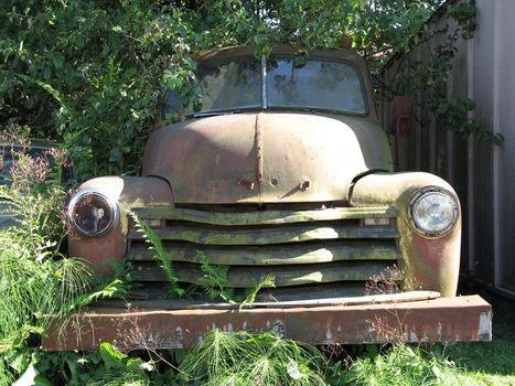 old abandoned car