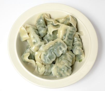 chinese dumpling in bowl
