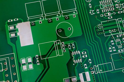 green printed-circuit board for electronic components