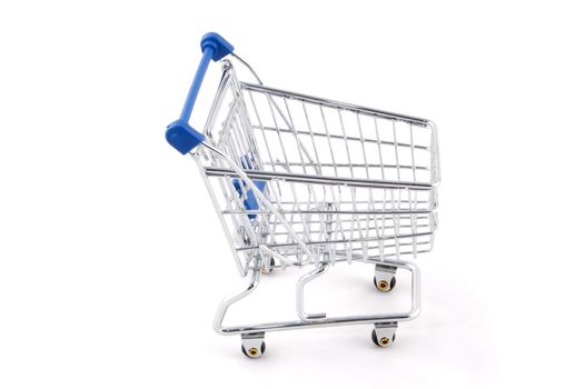 shopping cart isolated on white