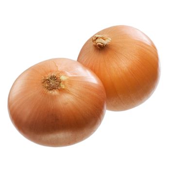 Unrefined onions lying on a table