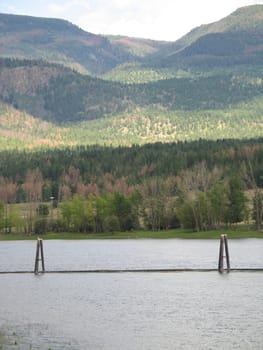 lake and mountain view