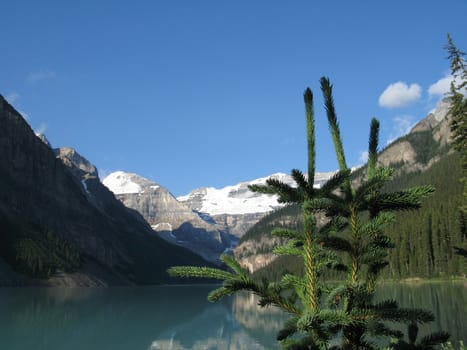 lake and mountain view