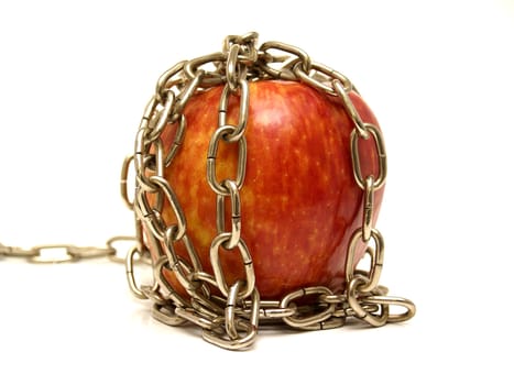 apple with chains