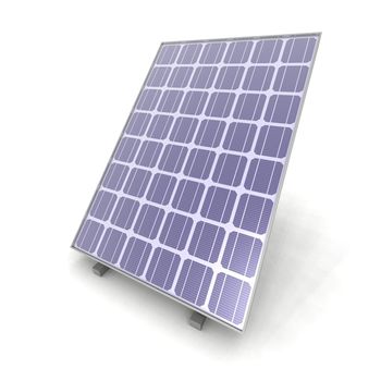 a 3D render of a solar panel