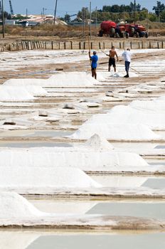 Portugal, Algarve. Saline marshes in Tavira.