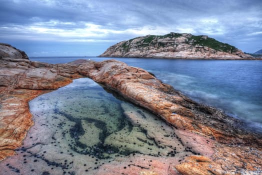 shek o coast in Hong Kong