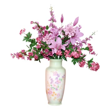 Large Floral Arrangement isolated with clipping path