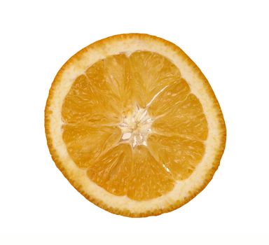 Detail of the slice of orange