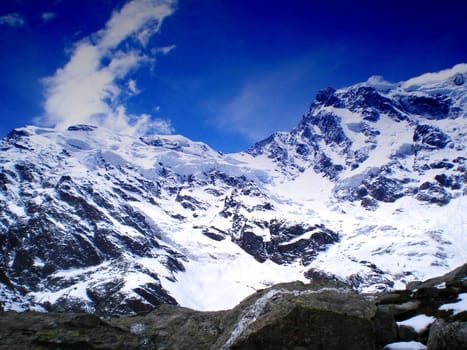 east wall of monte rosa from macugnaga