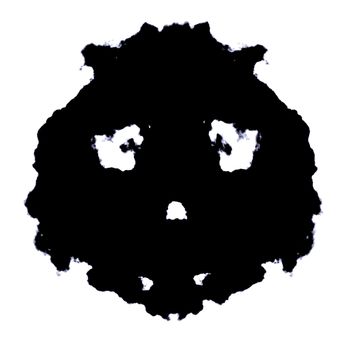 Rorschach Test of an Ink Blot Card