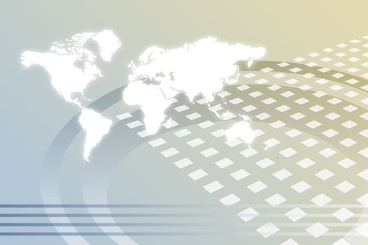 Corporate Worldwide Growth Abstract Background With Map
