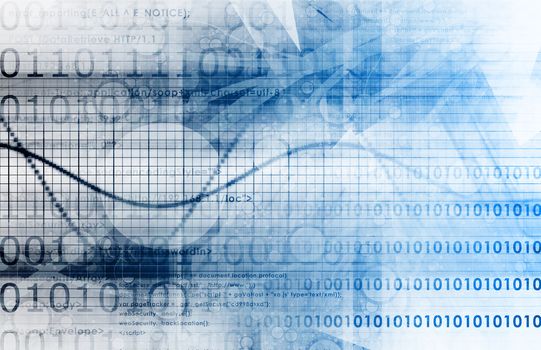 Corporate Background as a Tech Presentation Art