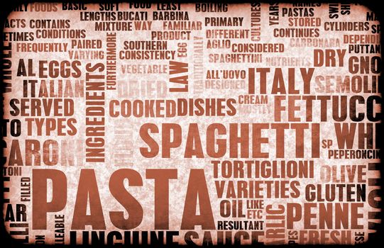 Pasta Assorted Variety Background As a Abstract