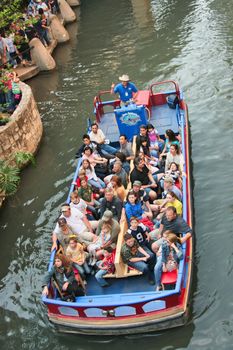 The historic riverwalk in San Antonio Texas