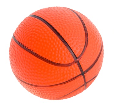 toy ball for basketball, isolated on white