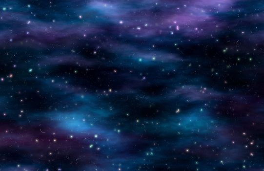 Star Field Galaxy as a Outer Space Background
